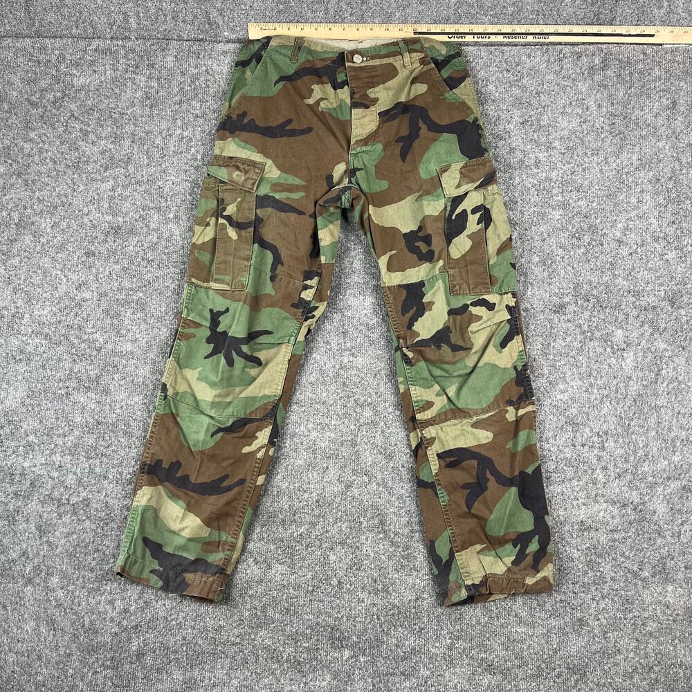Vintage Camouflage Cargo Pants in Green, Brown, Black